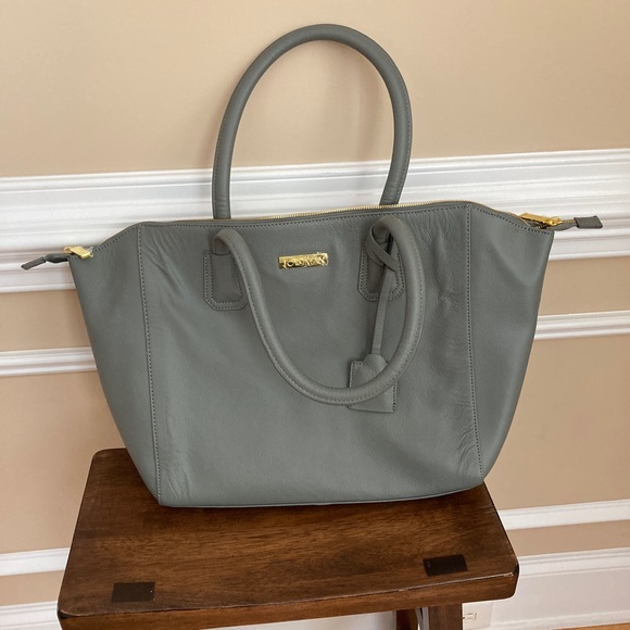 Joy and Iman Gray Purse or travel tote like new never used - Picture 1 of 17